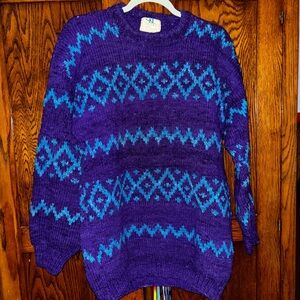 Vintage 80s/90s handmade 100% lambswool sweater